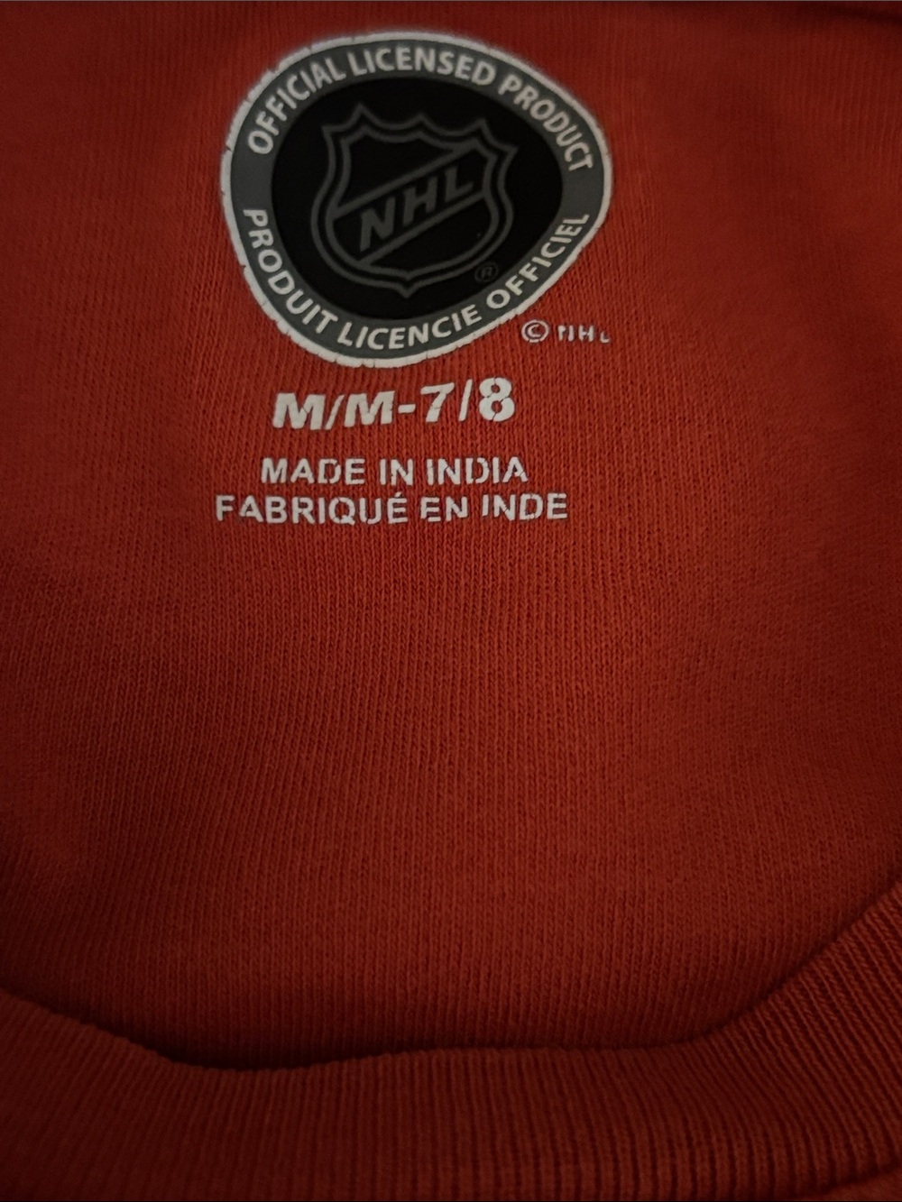 NHL Authentic Kids Edmonton Oilers Long Sleeved Crewneck Tee - Picture 4 of 4